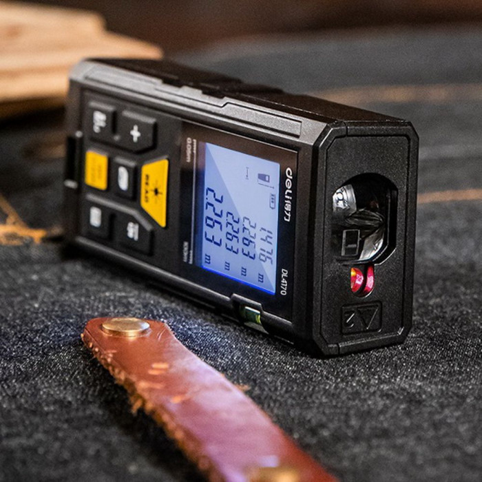 Лазерный дальномер Deli DL4170 Диапазон измерения 0,05;80м, точность измерения ±3мм