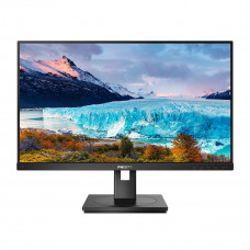 Монитор 23.8' PHILIPS 243S1  IPS, 1920x1080, 75Hz, 4ms, 300сd/m, 1000:1 | HDMI(1.4), DP(1.2), Type-C(PD-65W), 4xUSB | HAS, Pivot, Swivel, InPSU, Speakers, Vesa 100, Black