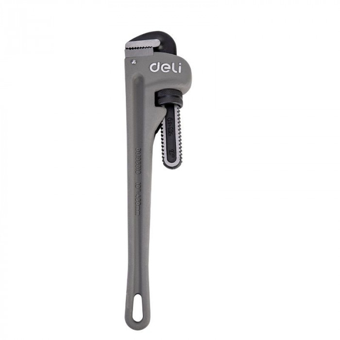 Трубный ключ Стиллсона облегченный Deli DL105018 405мм, максимальное открытие 60мм, Cr-Mo + углеродистая сталь