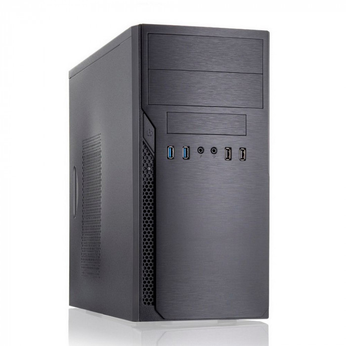 Корпус FoxLine Case Foxline FL–628-FZ450R-U32 |FL–628-FZ450R-U32| mATX case, black, w/PSU 450W 12cm, w/2xUSB2.0, w/2xUSB3.0 w/pwr cord, w/o FAN