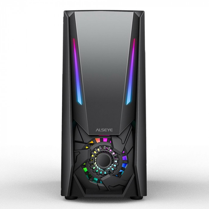Корпус ALSEYE  Reactor-B Mini-ITX/Micro ATX/ATX, USB2.0*2+HD Audio+USB3.0*1 USB2.0*2+HD Audio+USB3.0*1