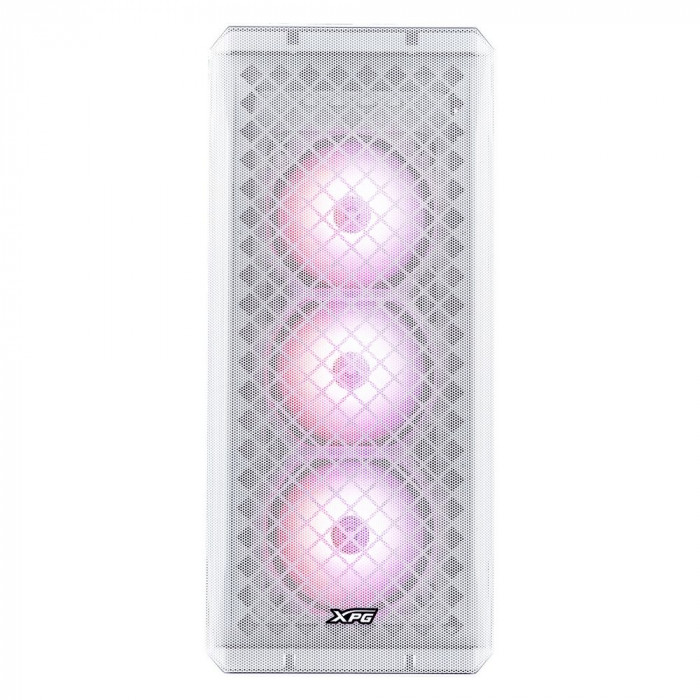 Корпус XPG DEFENDER WHITE [DEFENDER-WHCWW] (Midi-Tower, белый, TG, 120mm fan*3)