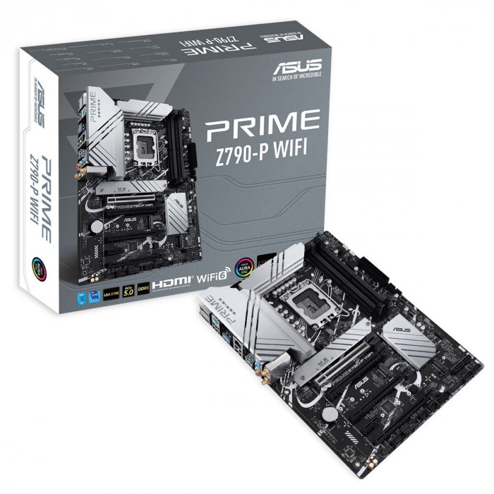 Материнская плата ASUS PRIME Z790-P WIFI LGA1700 ATX 4xDDR5 4xPCIEx16 PCIEx1 3xM.2 USB-C DP HDMI 2.5GLAN Wi-Fi 6