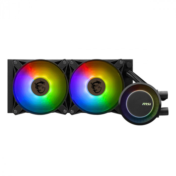 Жидкостная система охлаждения MSI MAG CORELIQUID E240 2x ARGB Fan, Color Box, LGA1700