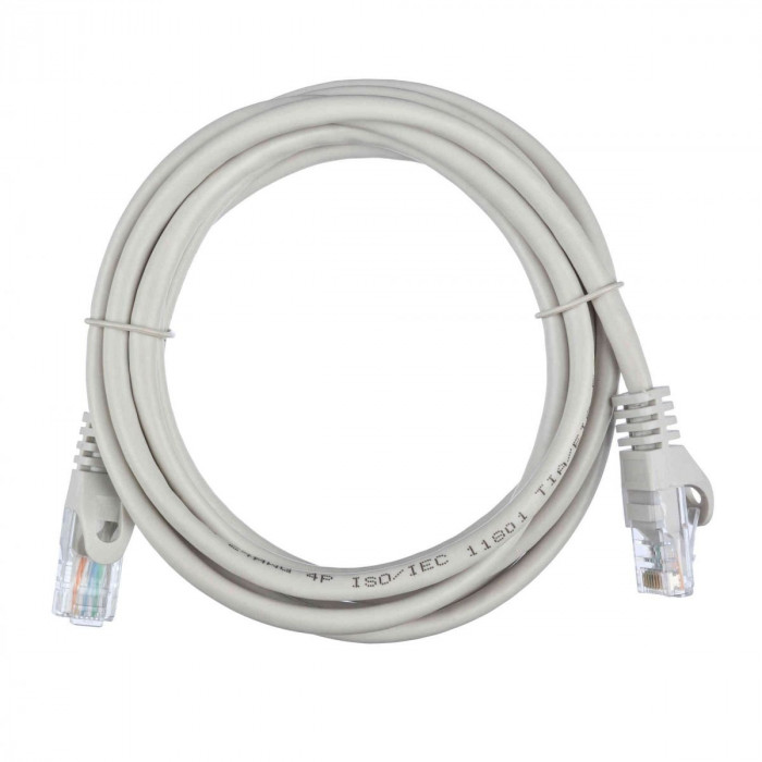 Патч-корд ACD-LPU5E-20A  Cat5e UTP 24AWG 4Pair, 7/0.18мм CCA Серый,2.0м, (741500)