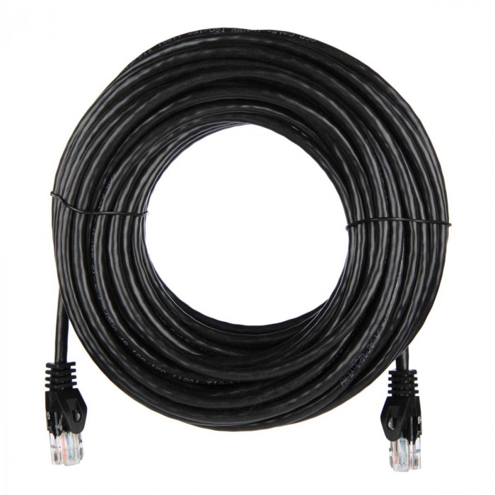 Патч-корд  |ACD-LPU5C-15M| Cat5e UTP 24AWG 4Pair, 7/0.18мм CU Черный, 15м, (741845)