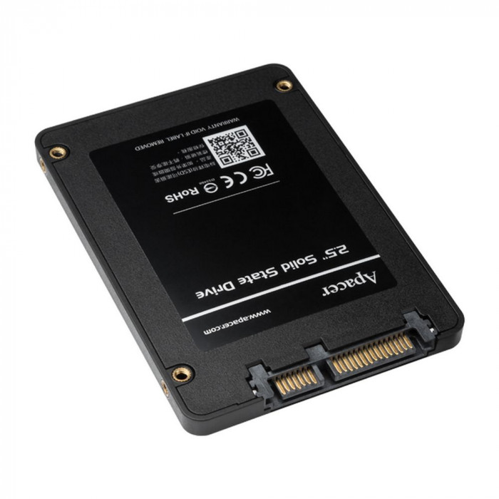 Твердотельный накопитель SSD Apacer AS340X AP480GAS340XC-1 480GB 2.5' Client SATA 6Gb/s, 550/520, IOPS 87/80K, MTBF 1.5M, 3  TLC, 280TBW, 0,53DWPD, RTL {100} (918918)