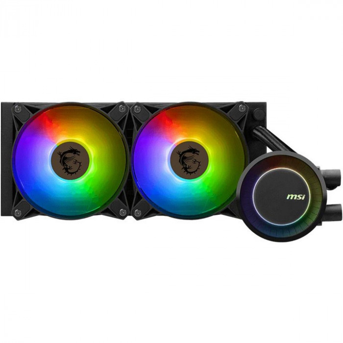 Жидкостная система охлаждения MSI MAG CORELIQUID E240 2x ARGB Fan, Color Box, LGA1700