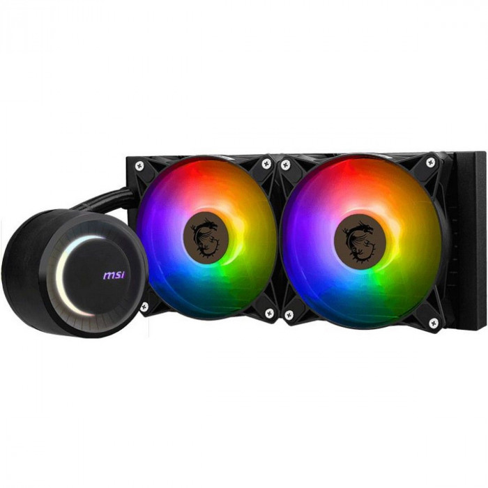 Жидкостная система охлаждения MSI MAG CORELIQUID E240 2x ARGB Fan, Color Box, LGA1700