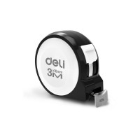 Рулетка 'Home Series White' Deli H8003A 3м х 16мм, эксклюзивный дизайн