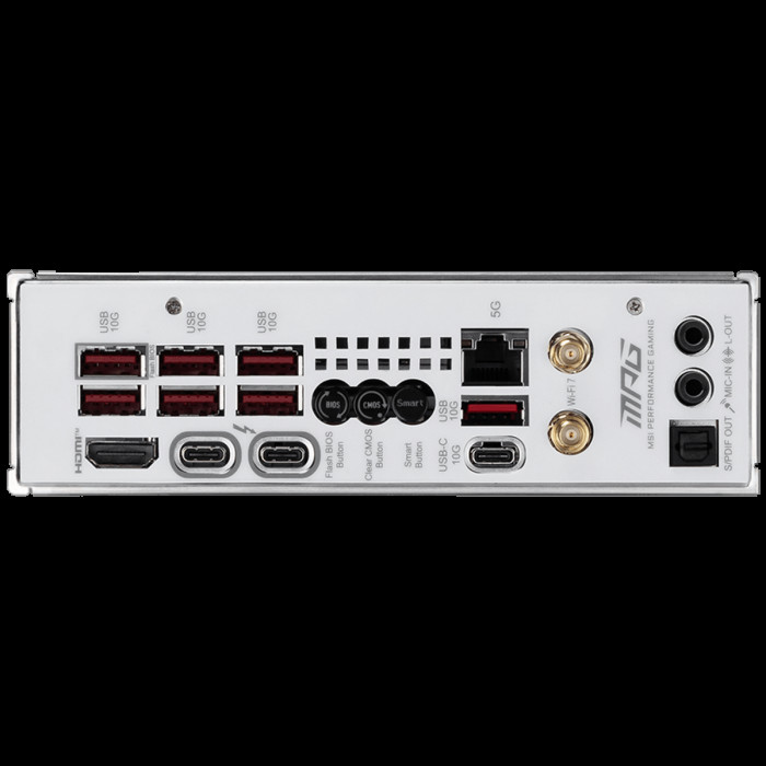Материнская плата MSI MPG Z890I EDGE TI WIFI Z890, LGA1851, 4*DDR5, 2*PCIEx16, 1*PCIEx1, 5*M.2, 2*TypeC, 4*USB3.2Gen2, 6*USB3.2Gen1, 5*USB2.0, 4*SATA3.0, 5G, 2*Type-C(DP), HDMI, ATX, RTL