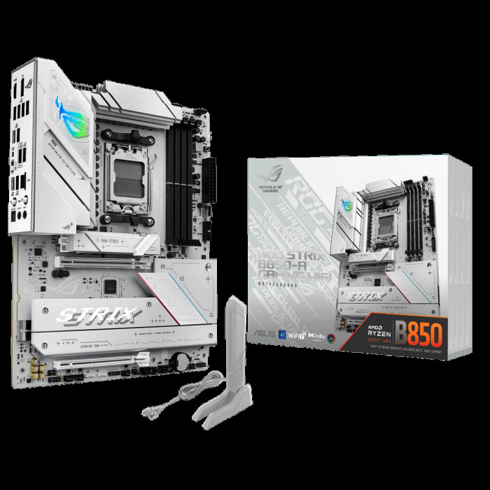 Материнская плата ASUS ROG STRIX B850-A GAMING WIFI AM5 ATX 4xDDR5 2xPCIEx16 4xM.2 2xUSB-C DP HDMI 2.5GLAN Wi-Fi 7