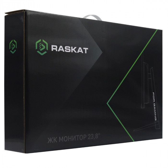 Монитор 23.8' Raskat I24F16D 23.8' (IPS, 1920x1080, HDMI+DP, 5ms, 178°/178°, 1000:1, 165Hz, Black)