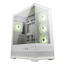 Корпус для ПК MSI MAG PANO 110R PZ WHITE, Global, 2xUSB 3.2 Gen 1, 1xUSB 3.2 Gen2 Type-C,3x120mm ARGB Reverse Blade F