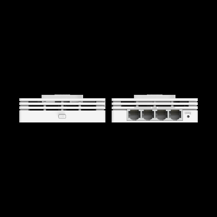Точка доступа Wi-Fi CUDY AC1200 Gigabit Wall-Plate Access Point AC1200 Dual Band Gigabit Wall Plate Access Point,  MT7621DAN+MT7613B+MT7603E,  867Mbps at 5GHz + 300Mbps at 2.4GHz,  1 x Gigabit PoE-IN Port, 802.3af / at, 4 x Gigabit  RJ45 ports, LAN1 suppo