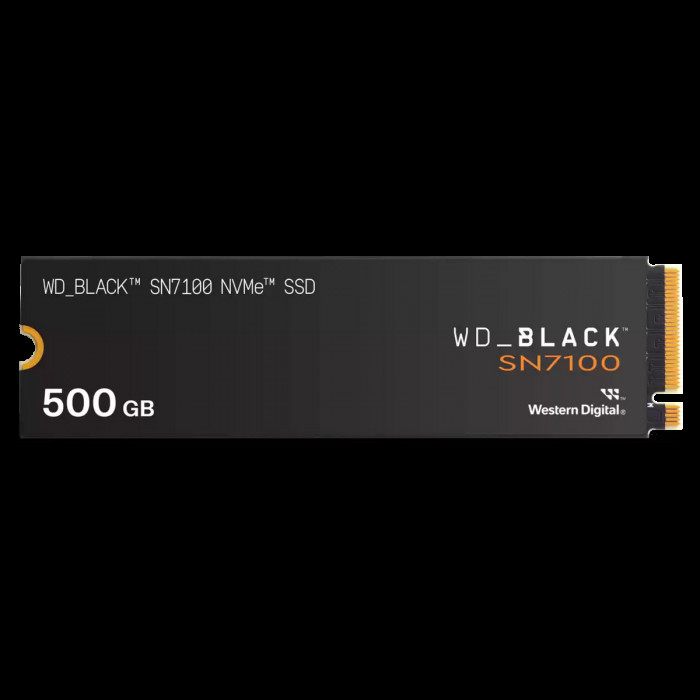Твердотельный накопитель SSD Western Digital SSD SN7100 M2.2280 PCIe 4.0 500Gb, 6800MBs/5000MBs, TBW 300, WDS500G4X0E, 1 year