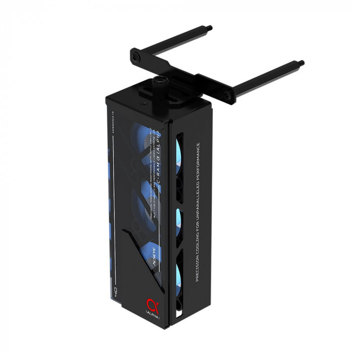 Вентилятор для процессора ALSEYE AS.03.08.0001 (C-RAM-Alpha-B) Product Size: 145.9 * 82 * 38.3mm Number of fans: 3 Size: 40 * 40 * 20mm Material: 1mm SPCC thick sheet metal Surface treatment: Powder coated black on the surface Box: Black Leaf: Milk white 