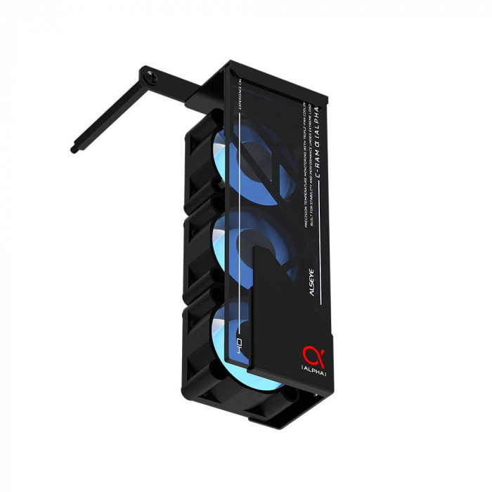 Вентилятор для процессора ALSEYE AS.03.08.0001 (C-RAM-Alpha-B) Product Size: 145.9 * 82 * 38.3mm Number of fans: 3 Size: 40 * 40 * 20mm Material: 1mm SPCC thick sheet metal Surface treatment: Powder coated black on the surface Box: Black Leaf: Milk white 