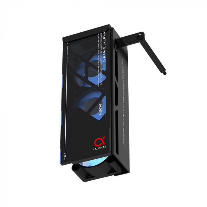 Вентилятор для процессора ALSEYE AS.03.08.0001 (C-RAM-Alpha-B) Product Size: 145.9 * 82 * 38.3mm Number of fans: 3 Size: 40 * 40 * 20mm Material: 1mm SPCC thick sheet metal Surface treatment: Powder coated black on the surface Box: Black Leaf: Milk white 