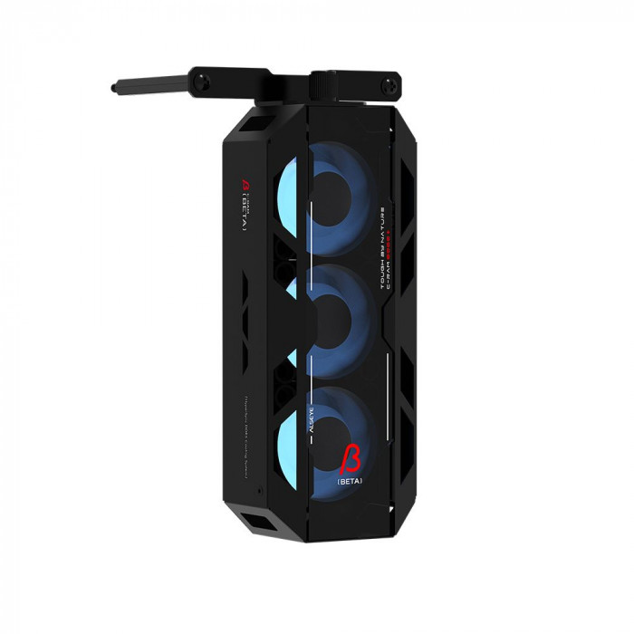 Охлаждение для оперативной памяти ALSEYE AS.03.08.0002 (C-RAM-Beta-B) Product size: 156.75 * 82 * 35mm Material: 0.8mm SPCC thick sheet metal Number of fans: 3 Size: 40 * 40 * 20mm Box: Black Leaf: Milk white Luminous effect: internally emitting ARGB Spee
