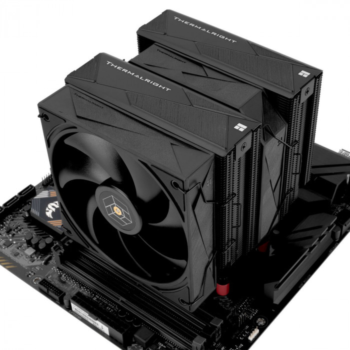 Вентилятор для процессора Thermalright Cooler Royal Pretor 130 Black / PWM/ all Intel/AMD/ 2 fans/6mm*6/ Screws