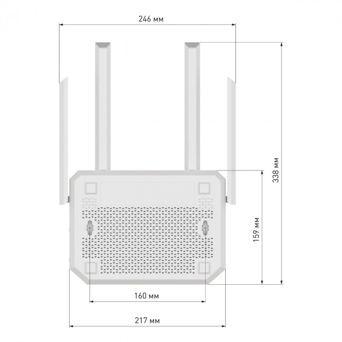 Маршрутизатор (Keenetic)  Netcraze Giga (NC-1012) Мультигигабитный интернет-центр с Mesh Wi-Fi 6 AX3000,  Smart-коммутатором 1×2.5G/SFP и 4×1G, многофункциональными портами USB 3.0 и 2.0