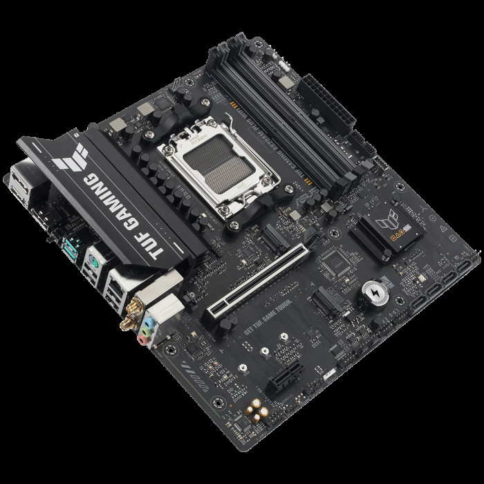 Материнская плата ASUS TUF GAMING A620AM-PLUS WIFI AM5 mATX 4xDDR4 PCIEx16 2xPCIEx1 2xM.2 2xDP HDMI 2.5GLAN WIFI 6
