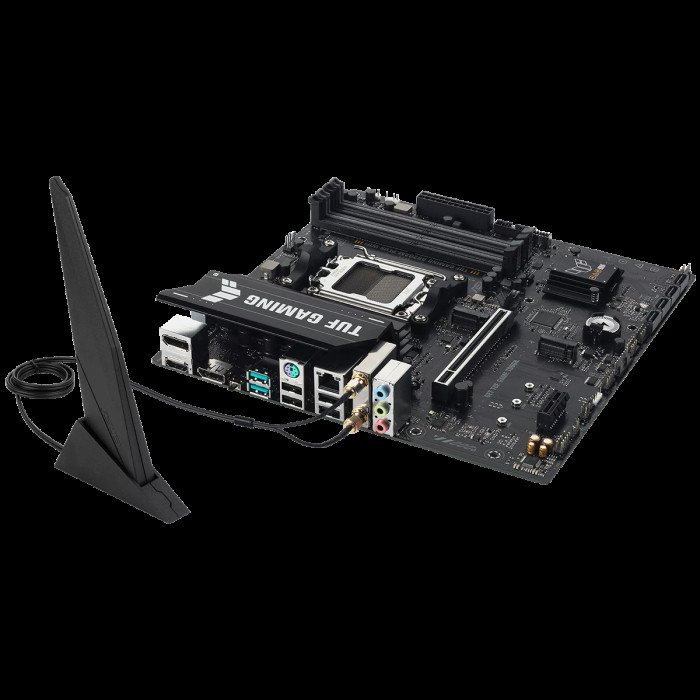 Материнская плата ASUS TUF GAMING A620AM-PLUS WIFI AM5 mATX 4xDDR4 PCIEx16 2xPCIEx1 2xM.2 2xDP HDMI 2.5GLAN WIFI 6