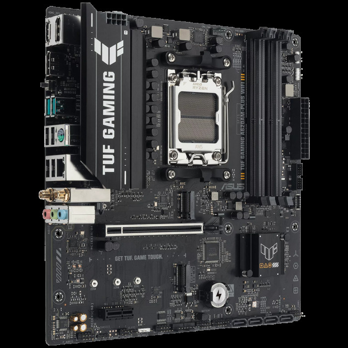 Материнская плата ASUS TUF GAMING A620AM-PLUS WIFI AM5 mATX 4xDDR4 PCIEx16 2xPCIEx1 2xM.2 2xDP HDMI 2.5GLAN WIFI 6