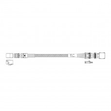 Кабель Amphenol RML42-1483 Cable OcuLink SFF8611 4i  -TO-  SFF8643  , 85 Ohm, PCIe Gen4,  L:57cm