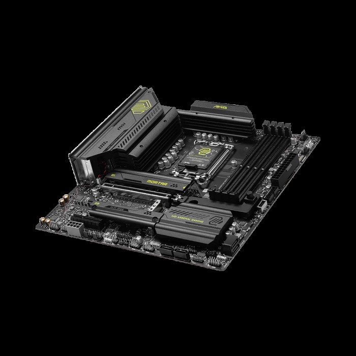 Материнская плата MSI MAG B860M MORTAR WIFI B860, LGA1851, 4*DDR5, 1*PCIEx16, 1*PCIEx4, 3*M.2, 2*TypeC, 3*USB3.2Gen2, 2*USB3.2 Gen1, 8*USB2.0, 4*SATA3.0, 5G, Type-C(DP), DP, HDMI, M-ATX, RTL