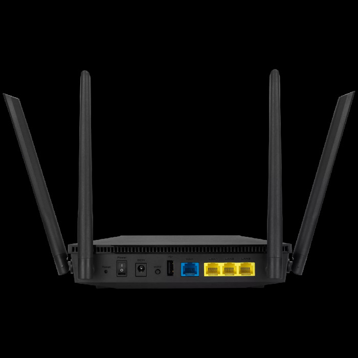 Маршрутизатор ASUS RT-AX1800U WiFi 6 3x1G USB 1201+574Mbps 5GHz/2.4GHz