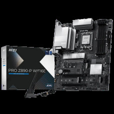 Материнская плата MSI PRO Z890-P WIFI6E Z890, LGA1851, 4*DDR5, 3*PCIEx16, 1*PCIEx1, 4*M.2, 2*TypeC, 1*USB3.2 Gen2, 6*USB3.2 Gen1, 8*USB2.0, 4*SATA3, 5G, DP, HDMI, ATX, RTL