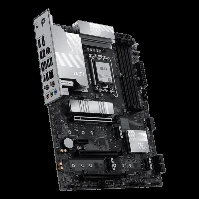 Материнская плата MSI PRO Z890-P WIFI6E Z890, LGA1851, 4*DDR5, 3*PCIEx16, 1*PCIEx1, 4*M.2, 2*TypeC, 1*USB3.2 Gen2, 6*USB3.2 Gen1, 8*USB2.0, 4*SATA3, 5G, DP, HDMI, ATX, RTL