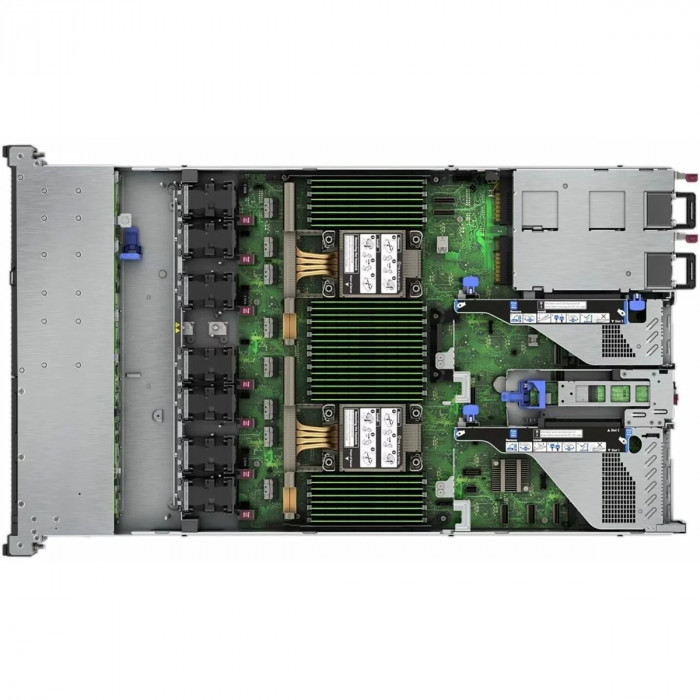 Платформа системного блока с ЦПУ HPE ProLiant DL360 Gen11 8SFF/ Intel Xeon-Silver 4510x2/32GBx2 / MR408i-o Gen11 x8 Lanes 4GB Cache OCP SPDM Storage Controller/ 96W Smart Storage Lithium-ion Battery/Intel I350-T4 Ethernet 1Gb 4-port BASE-T OCP3 Adapter/ i