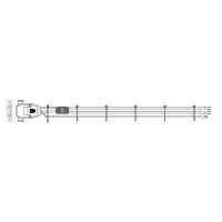 Кабель Gospower 0504-16030021,  Power cable DC 2m Для блоков питания серии G1232