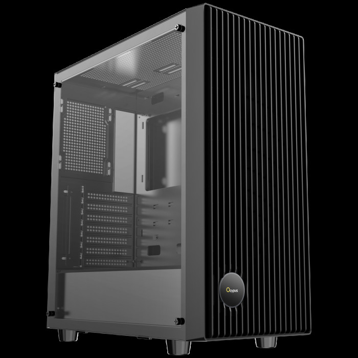 Корпус для ПК Ocypus Gamma-C70-BKG000XX-GL Case Gamma C70 BK ATX / win / black / no PSU / Tempered Glass