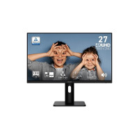 Монитор 27' MSI PRO MP273UP E6   IPS, 3840x2160, 60Hz, 4ms, 300сd/m, 1000:1, HDR | 2xHDMI(2.0b), DP(1.4a) | HAS, Pivot, Swivel, ExPSU, Speakers, Vesa 75, Black
