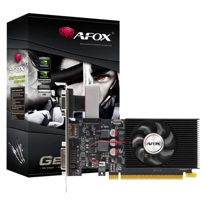 Видеокарта Afox GT240 1GB DDR3 128bit VGA DVI HDMI 1FAN LP RTL
