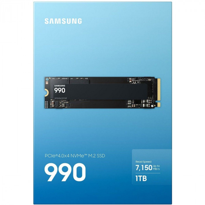Твердотельный накопитель SSD M.2 2280 1TB Samsung 990 EVO NVMe 2.0, PCIe 4.0 x4,  TLC 3D NAND, 7150R/6450W MB/s