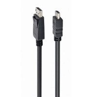 Кабель DisplayPort->HDMI Cablexpert CC-DP-HDMI-1M 1м, 20M/19M, черный, экран, пакет (CC-DP-HDMI-1M) (079990) {100}