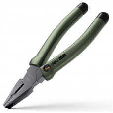 Комбинированные плоскогубцы 'Home Series Green' Deli HT2007L 180мм, эксклюзивный дизайн, рукоятка из высококачественного софттач пластика
