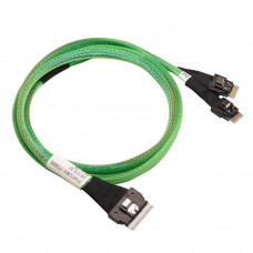 Кабель ACD-60004-ZC Slimline SASx8 (SFF8654) -to- 2 Slimline SASx4 (SFF8654)+ SFF9402, 1M, (аналог Broadcom 05-60004-00) {100}