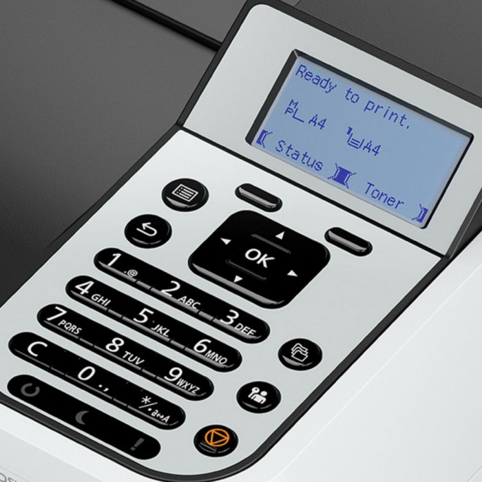 Kyocera Ecosys PA4500x А4, принтер, лазерный, черно-белый, 45стр/мин, 1200dpi, 1400МГц, 512Мб, 512Гб, 100+500, AirPrint/USB/Ethernet, 6000стр/картридж, (110C0Y3NL0)