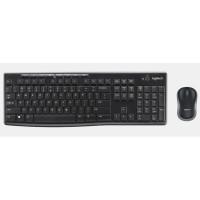 Комплект клавиатура и мышь Logitech  MK270 |920-004518| клавиатура черная, 112 клавиш с защитой от воды, |920-004518| мышь черная, оптическая, 1000dpi, 3 кнопки, 2.4GHz, USB-ресивер (039247) {6}