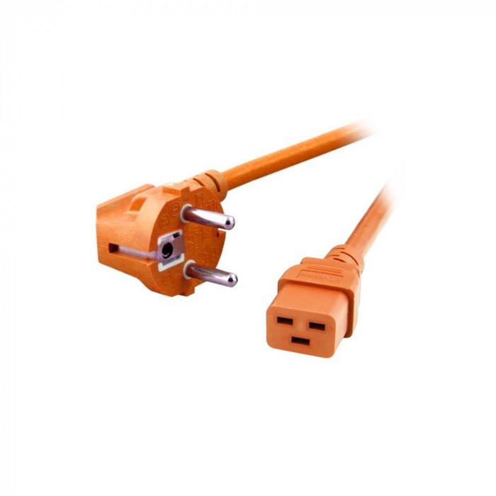 Кабель питания ACD SUPER HEAVY DUTY  3*2,5 S22C19, (Schuko - C19), 16А, оранжевый, 2,0 м {40}