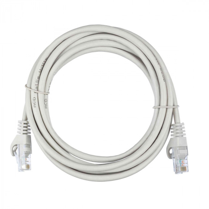 Патч-корд ACD-LPU5E-30A  Cat5e UTP 24AWG 4Pair, 7/0.18мм CCA Серый, 3.0м  (741555)