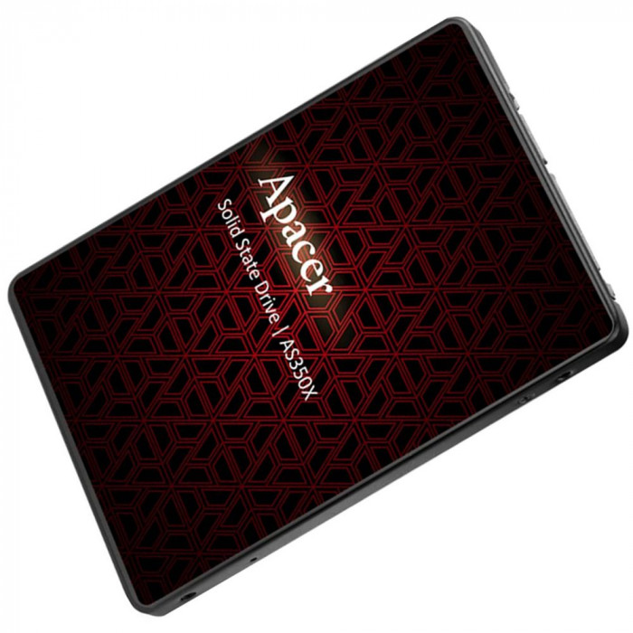 Твердотельный накопитель SSD Apacer AS350X AP1TBAS350XR-1 1TB 2.5' Client SATA 6Gb/s, 560/540, IOPS 93/80K, MTBF 1.5M, 3D NAND, 600TBW, 0,55DWPD, RTL (918988)