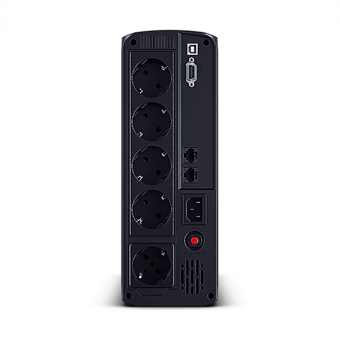 Источник бесперебойного питания ИБП Line-Interactive CyberPower VP1000ELCD 1000VA/550W USB/RS-232/RJ11/45  (4 EURO)