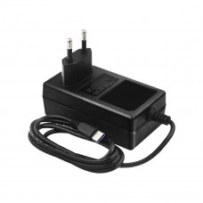Блок питания Gembird NPA-DC5  для Raspberry Pi 4B, Pi 5, Черный, 5.1V, 5A, 25,5Вт, Кабель 1.5 m, USB Type-C output jack